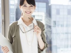 Japanese women have a pair of glasses